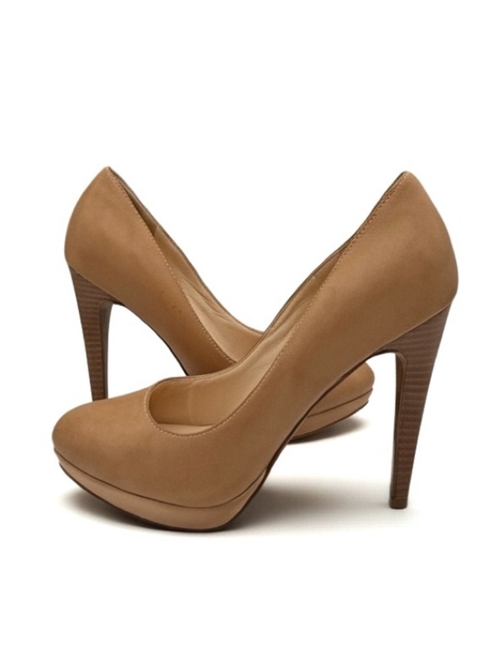 Cole Hahn Nike Air Tan Leather Heels